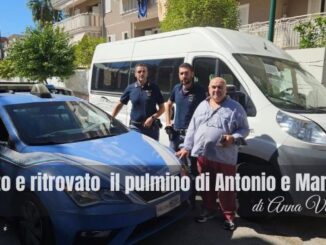 Rubato e ritrovato il pulmino di Antonio e Marilina. Di Anna Villani